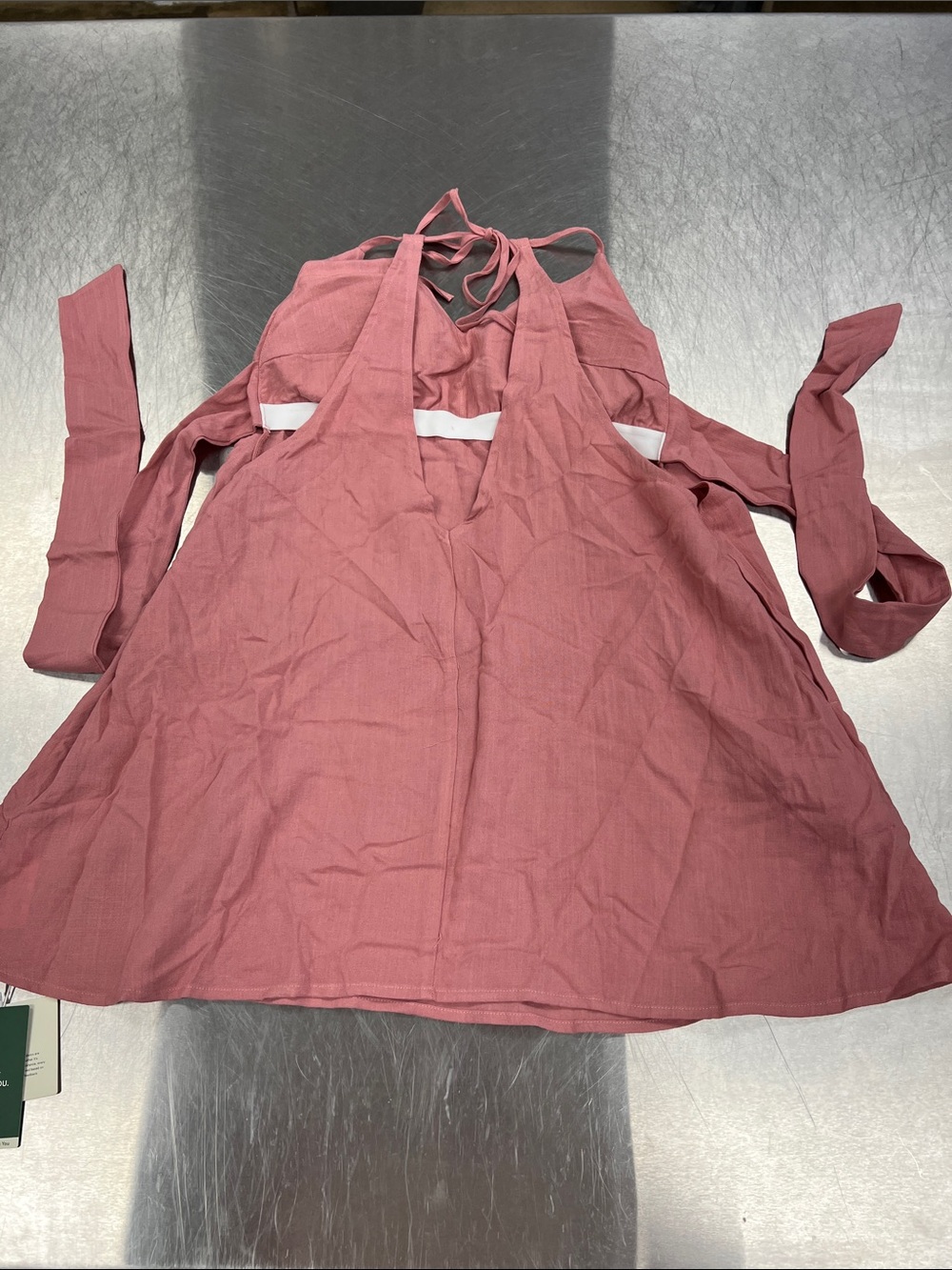 HALARA Dusty Rose Tie-Back Mini Dress Women’s L - Picture 5 of 11